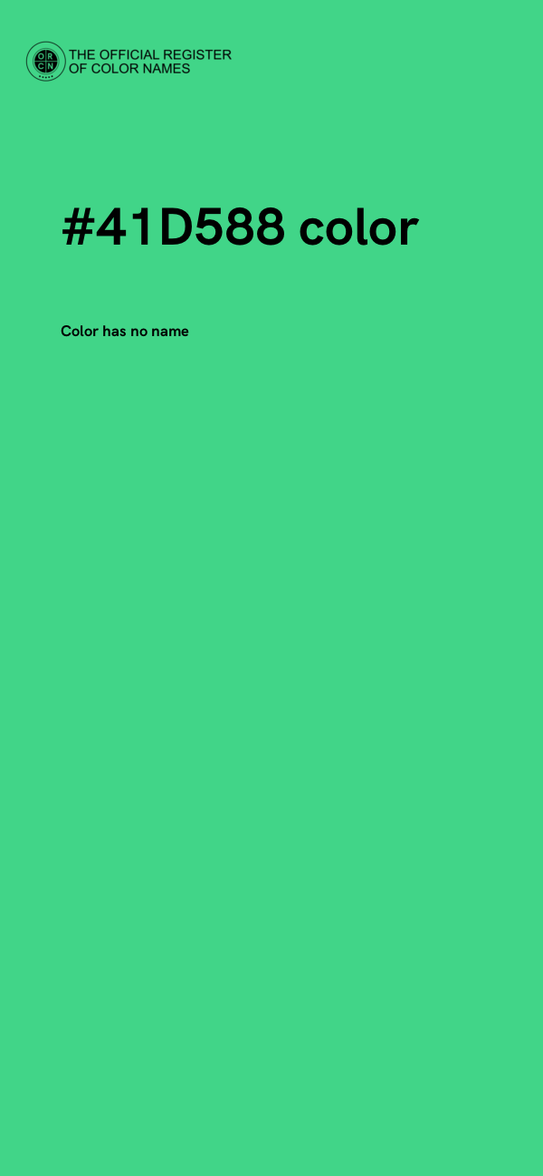#41D588 color image