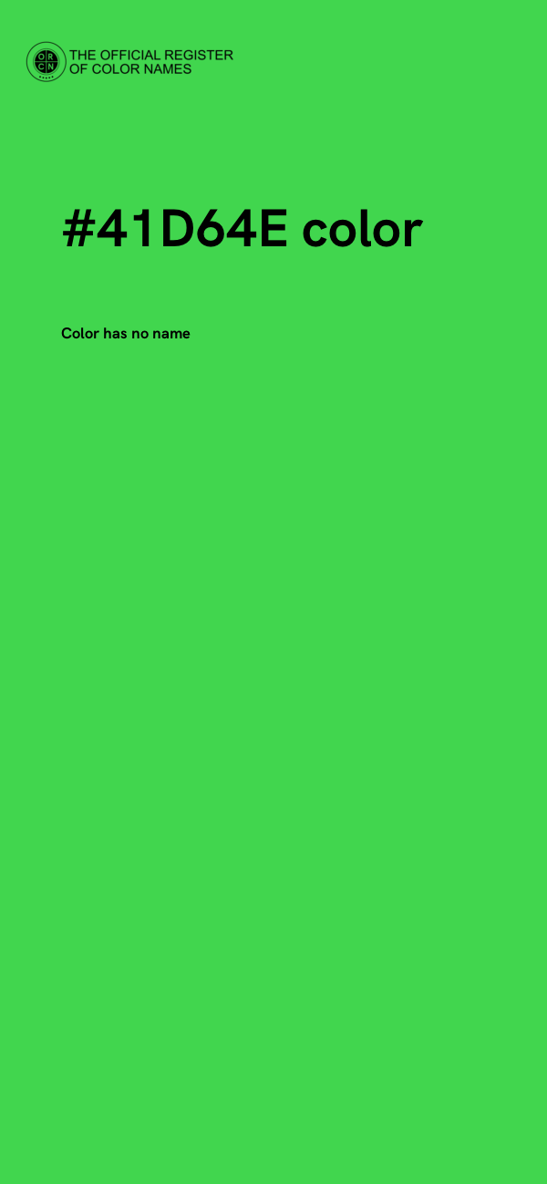 #41D64E color image
