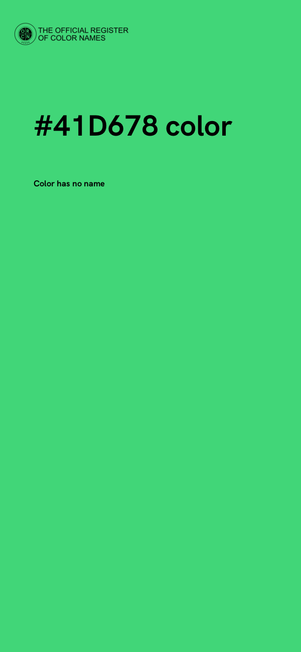 #41D678 color image