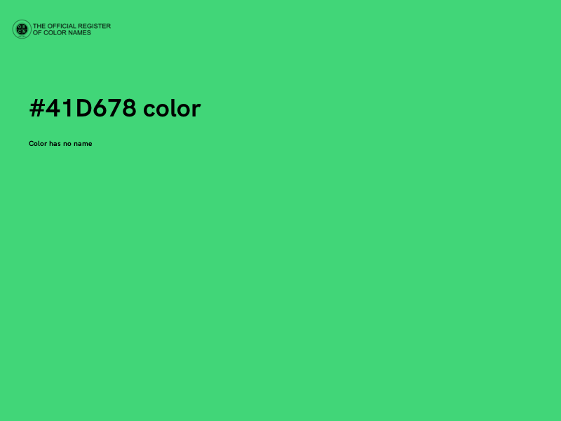#41D678 color image