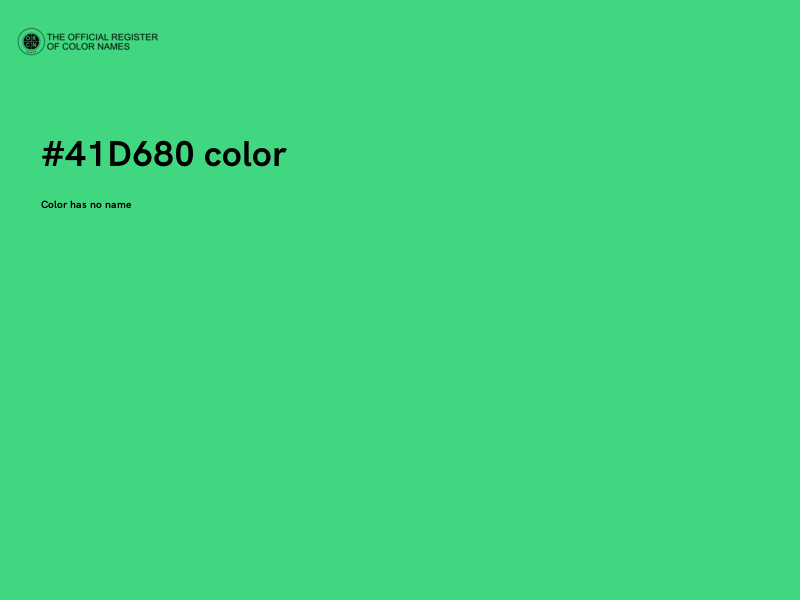 #41D680 color image