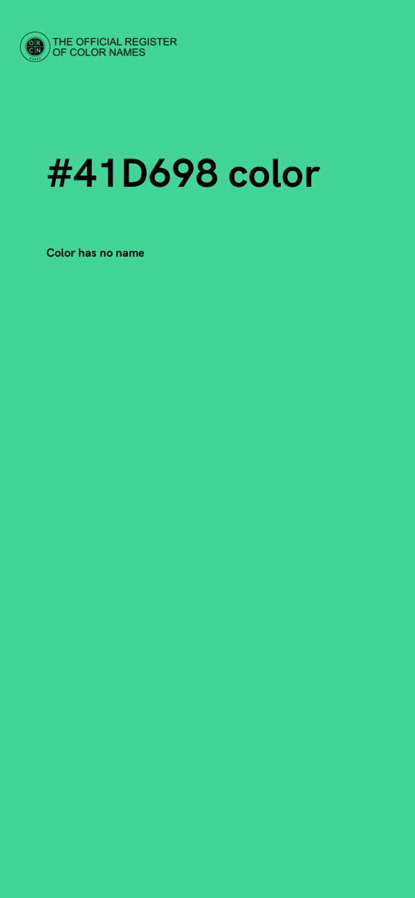 #41D698 color image