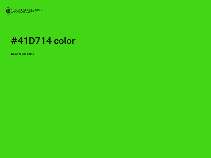 #41D714 color image