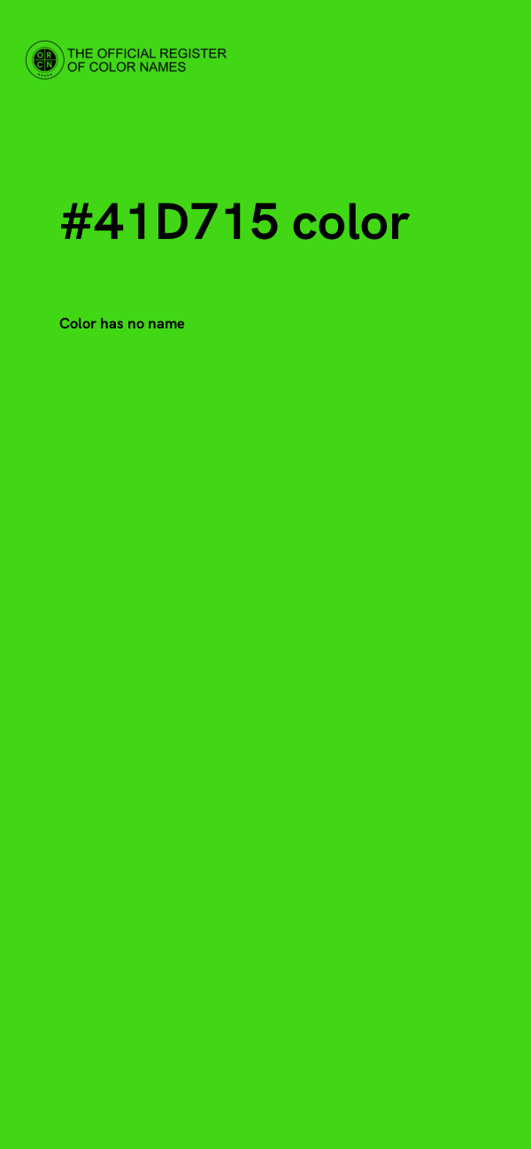 #41D715 color image