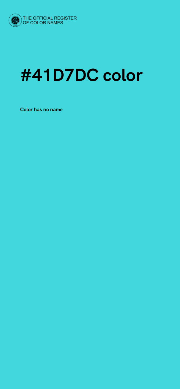 #41D7DC color image