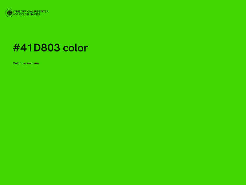 #41D803 color image