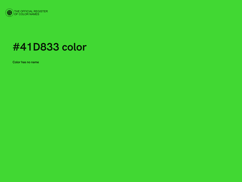 #41D833 color image
