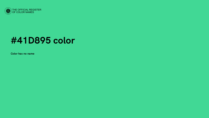 #41D895 color image