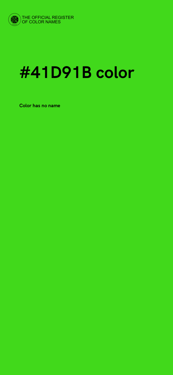 #41D91B color image