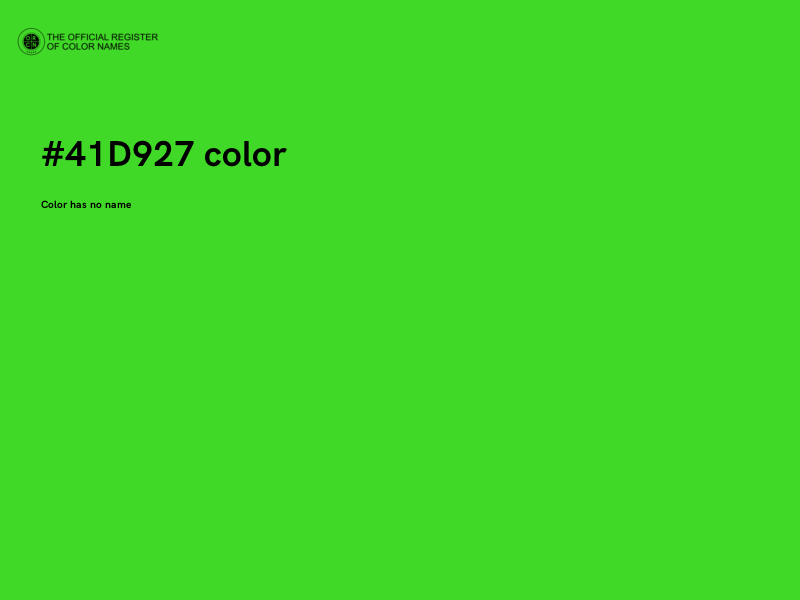 #41D927 color image