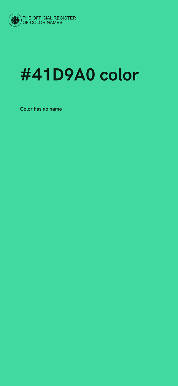 #41D9A0 color image