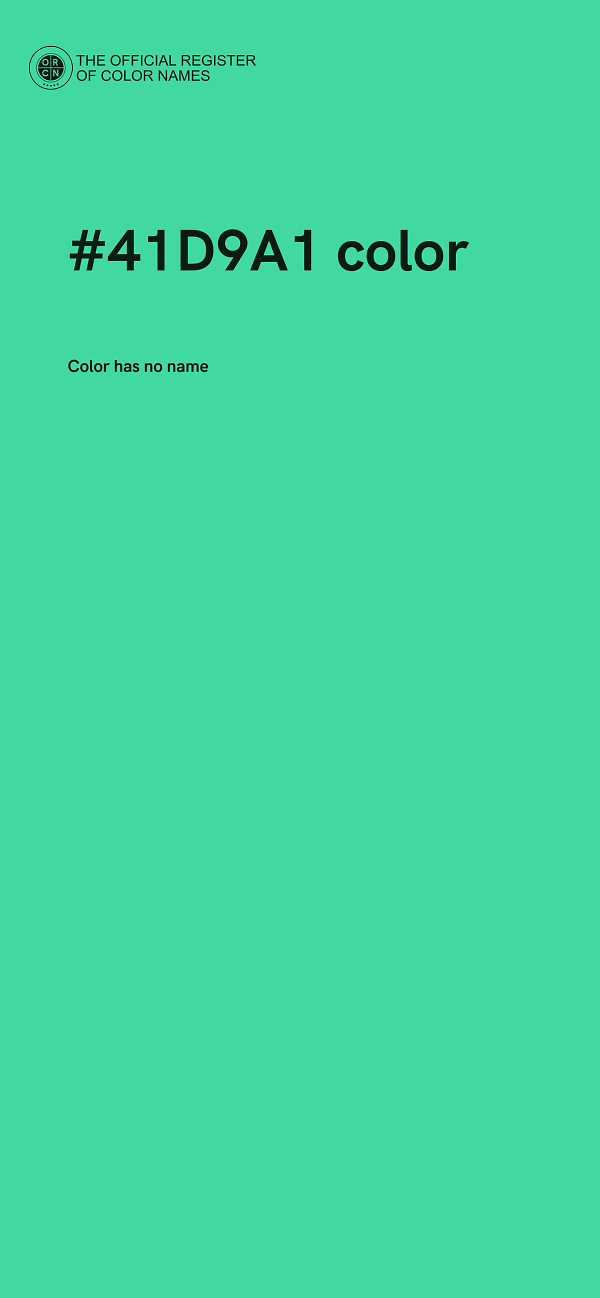 #41D9A1 color image