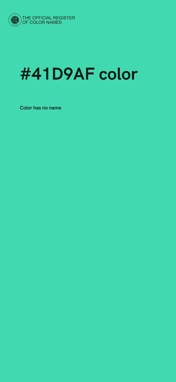 #41D9AF color image