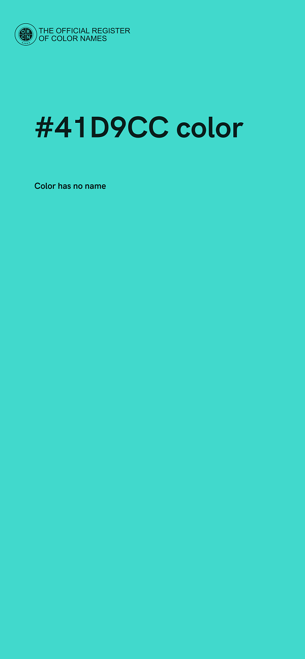 #41D9CC color image