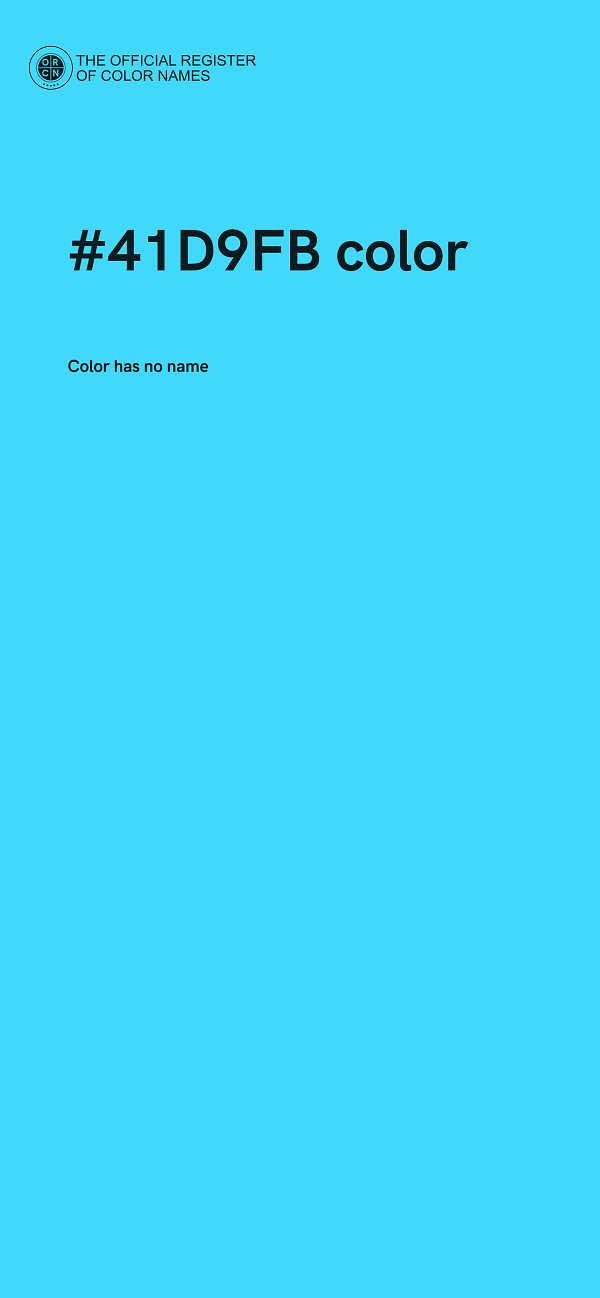 #41D9FB color image
