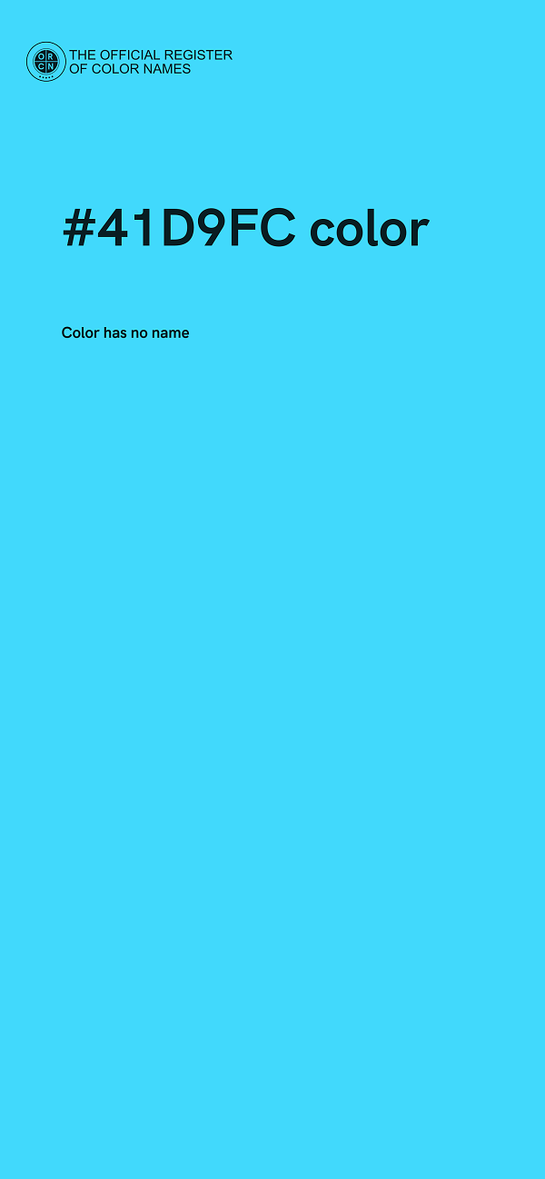#41D9FC color image