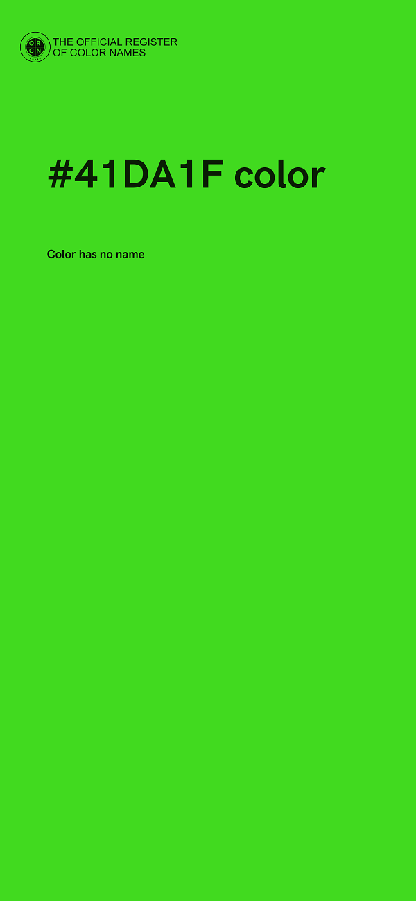#41DA1F color image