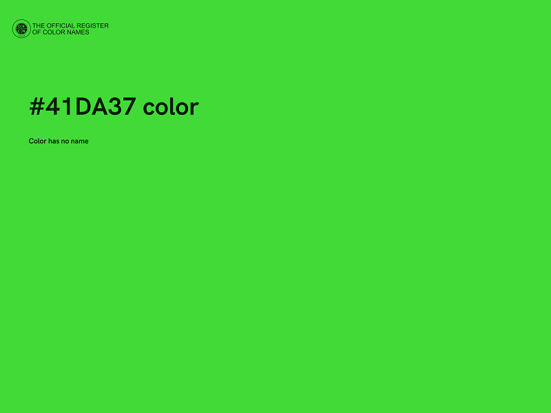 #41DA37 color image