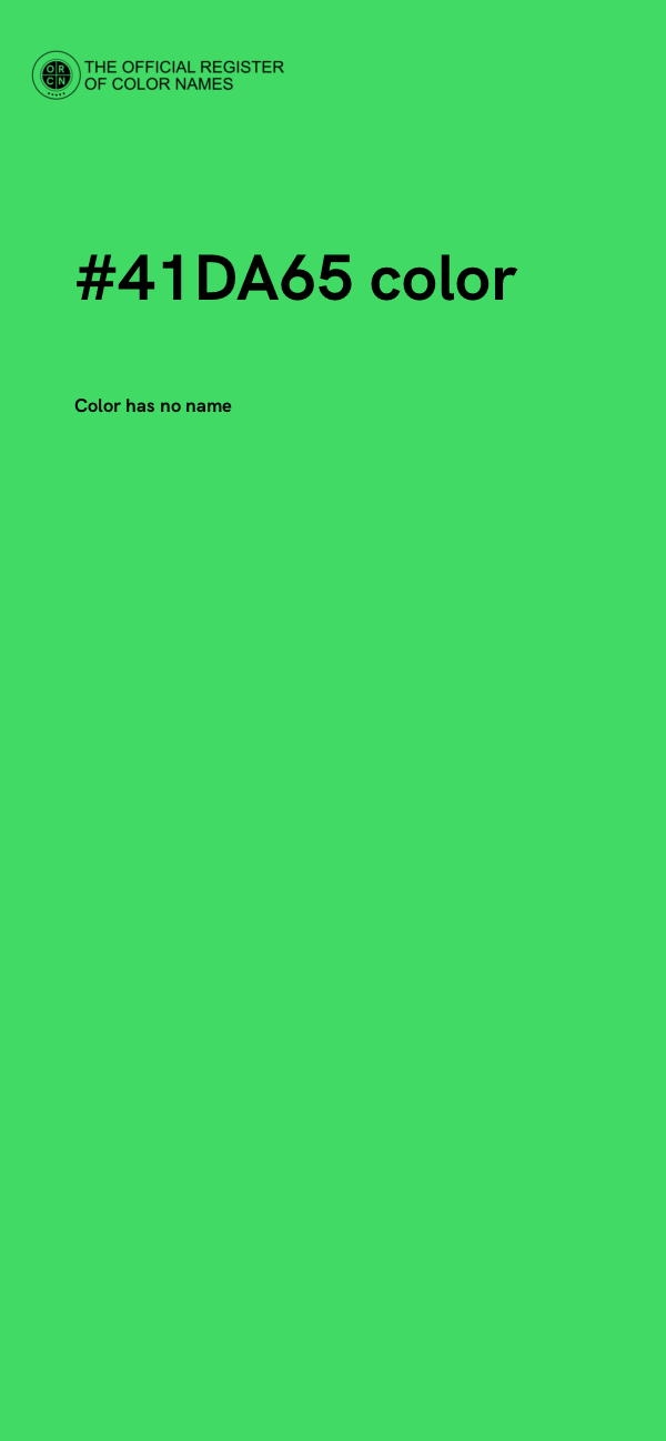 #41DA65 color image