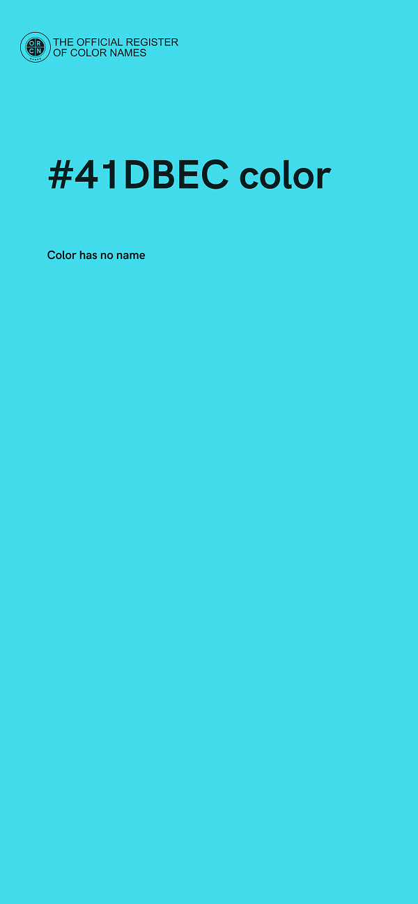 #41DBEC color image