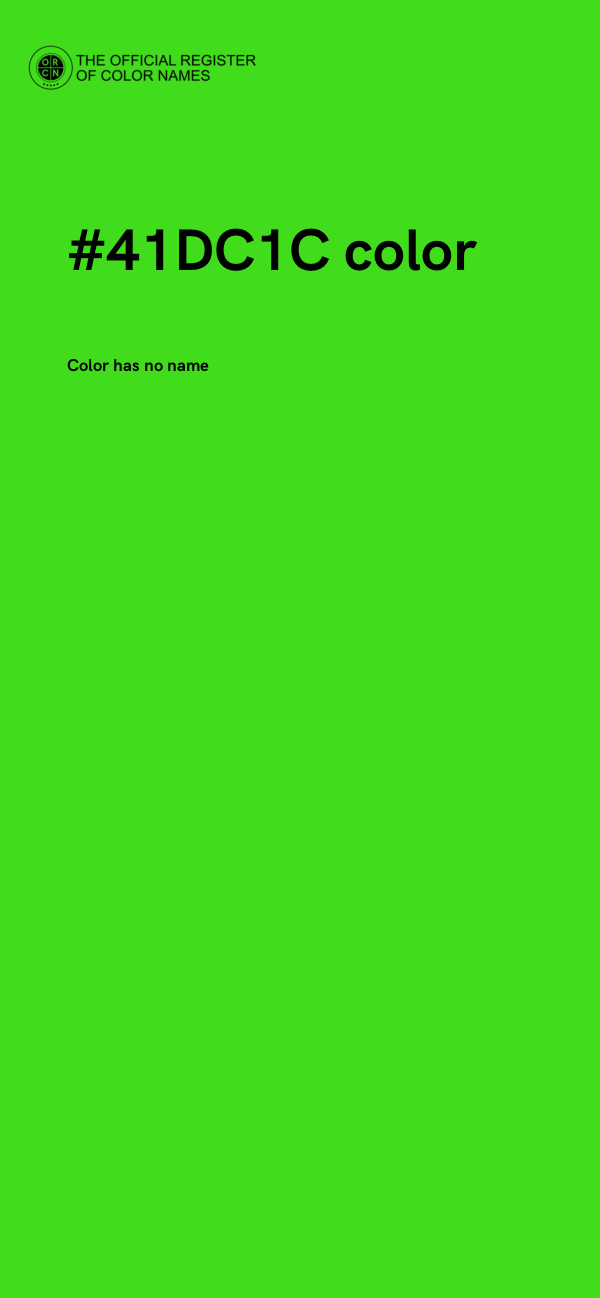 #41DC1C color image