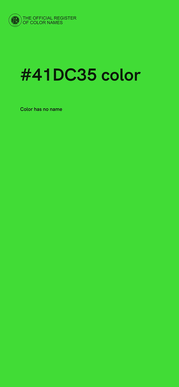 #41DC35 color image