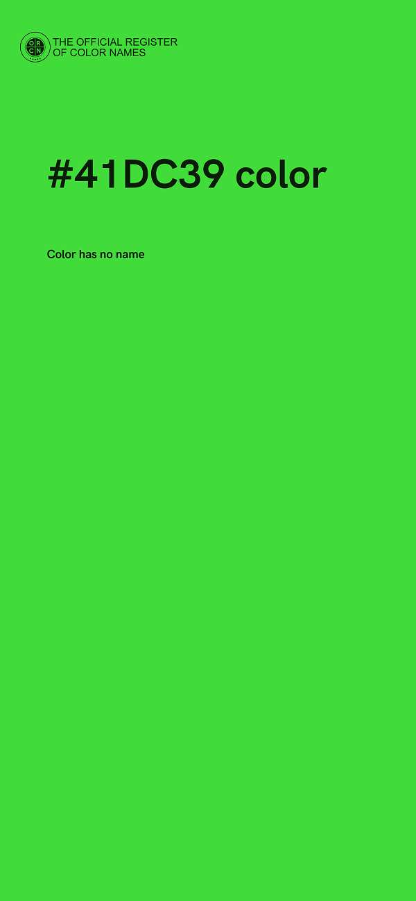 #41DC39 color image