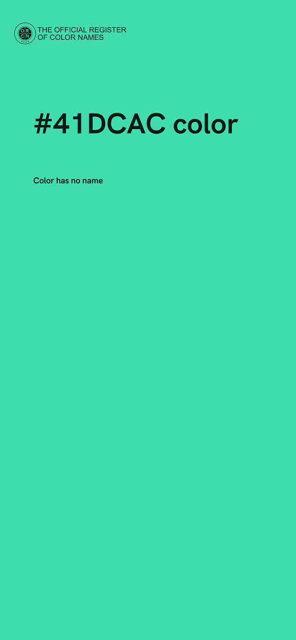 #41DCAC color image