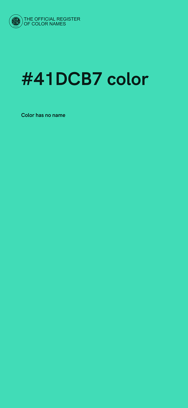 #41DCB7 color image