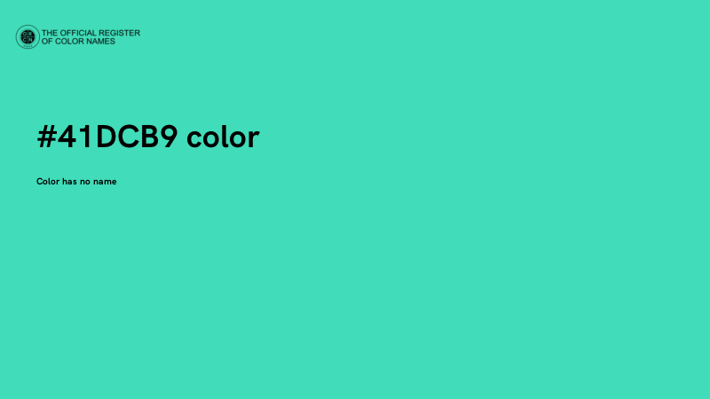 #41DCB9 color image