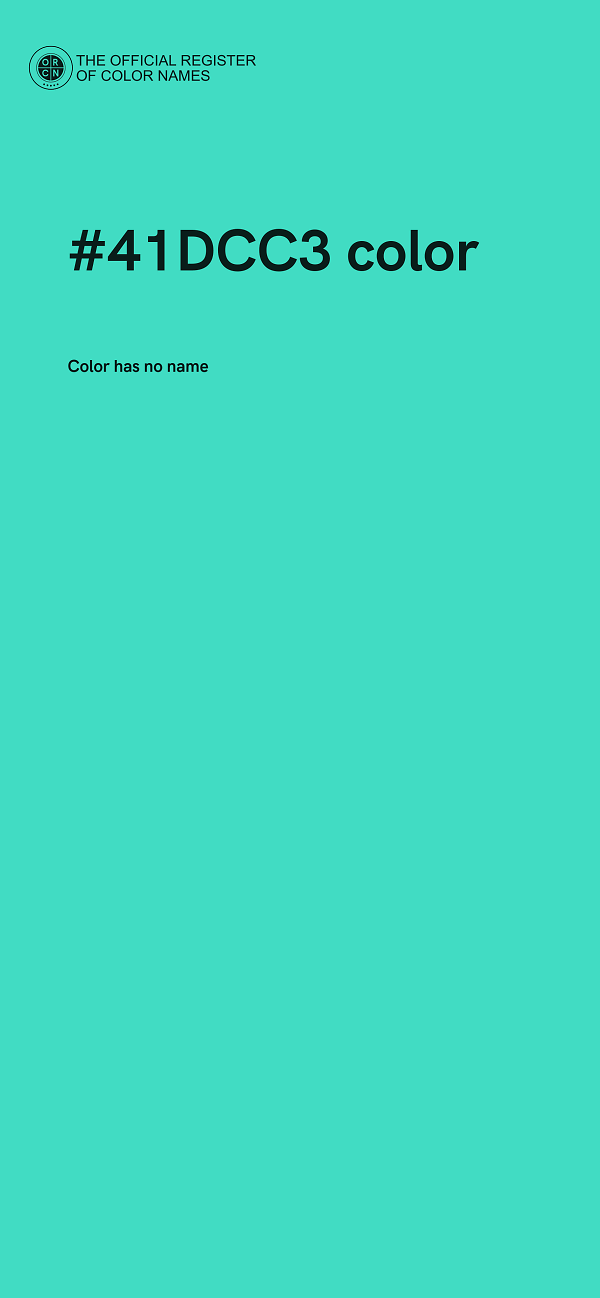 #41DCC3 color image