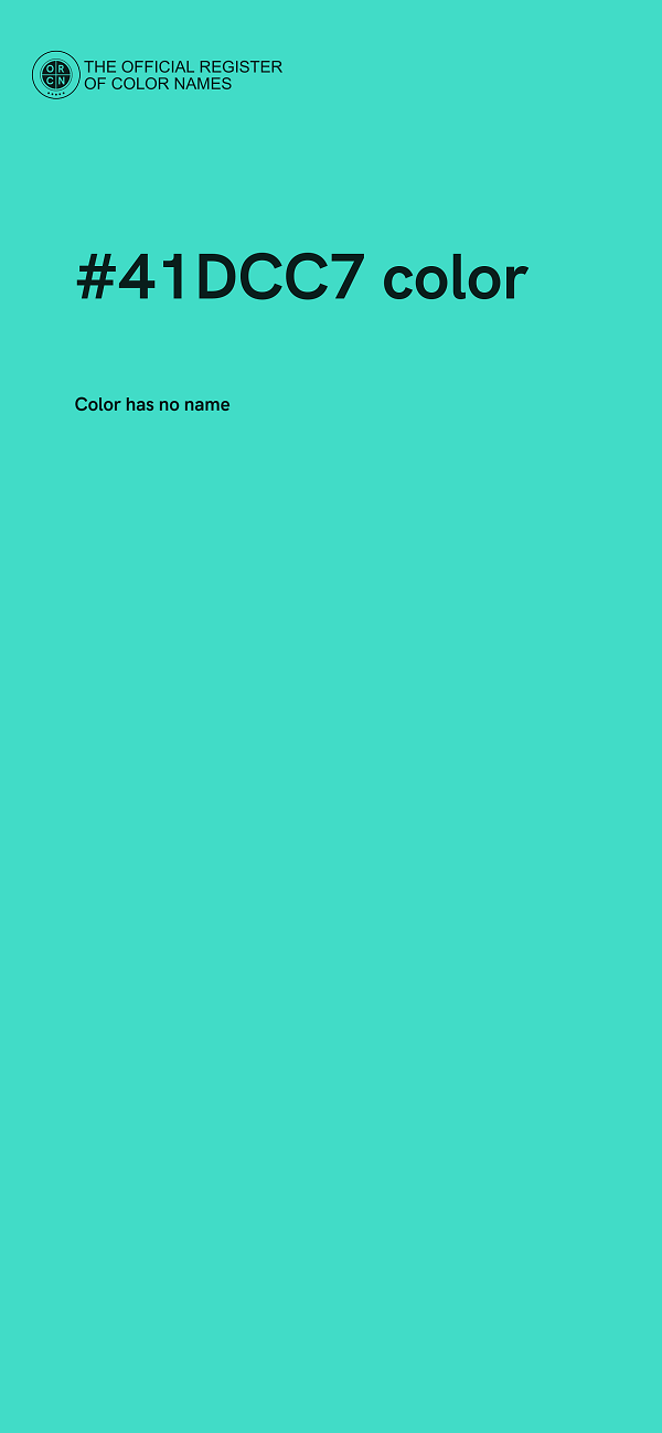 #41DCC7 color image