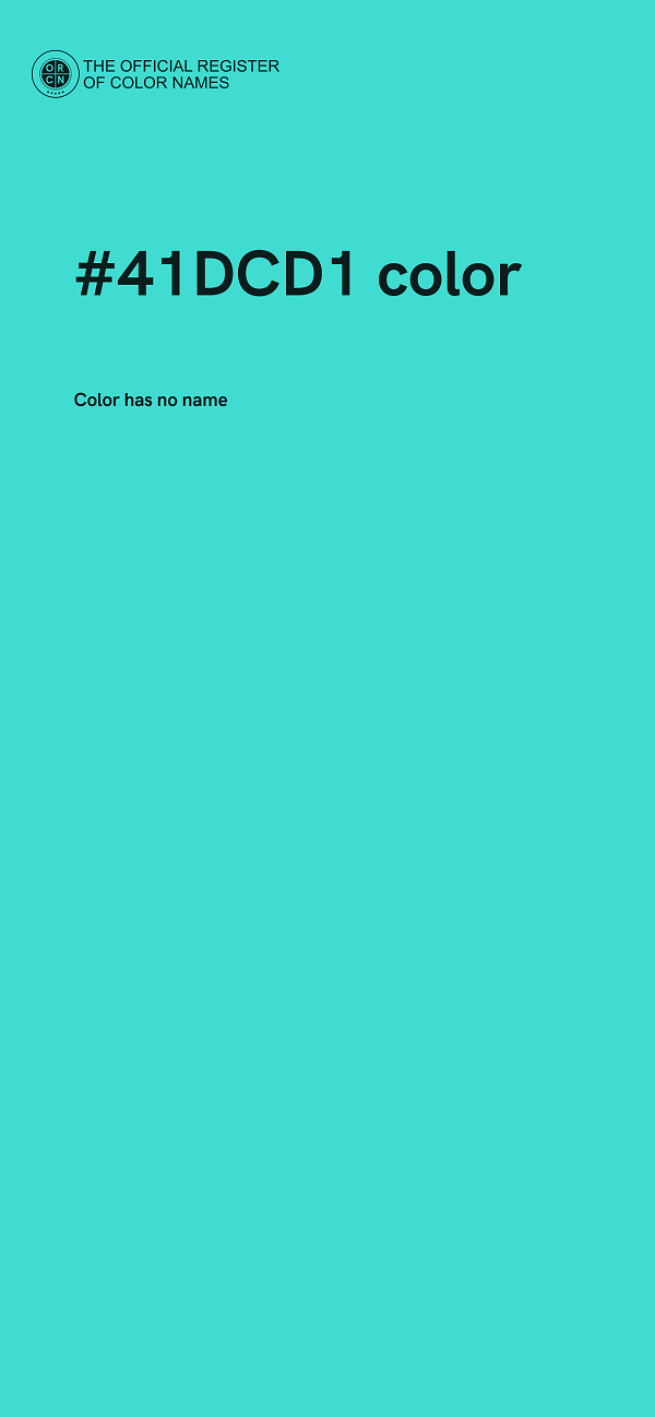 #41DCD1 color image