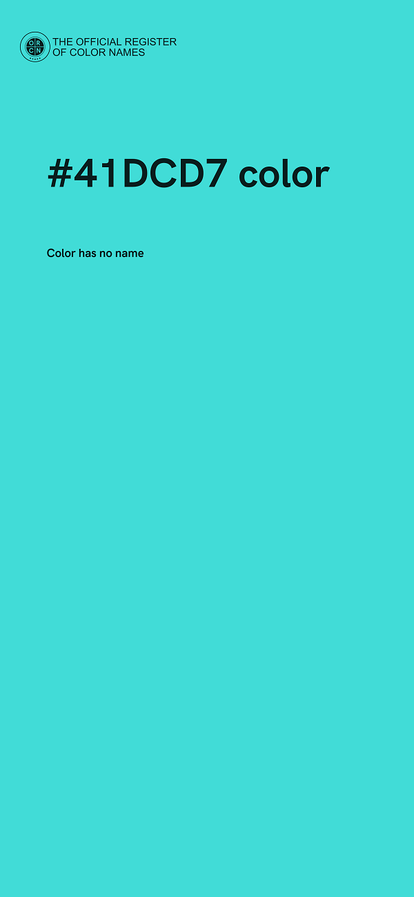 #41DCD7 color image