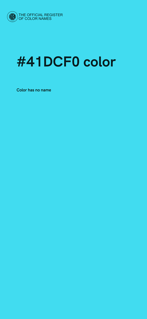 #41DCF0 color image