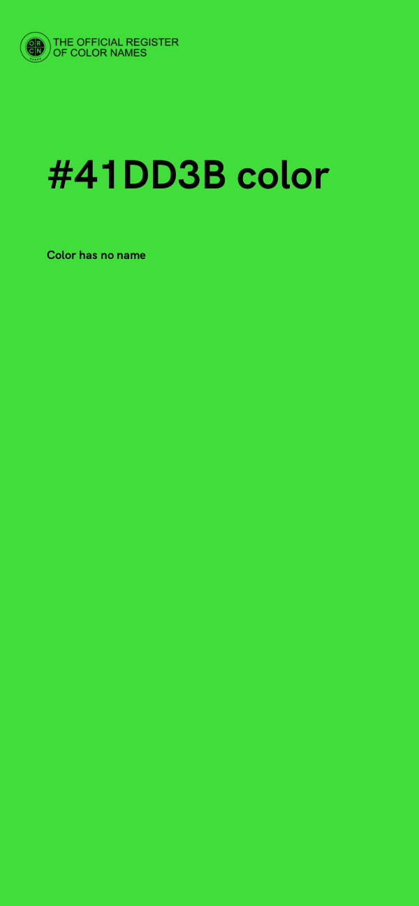 #41DD3B color image