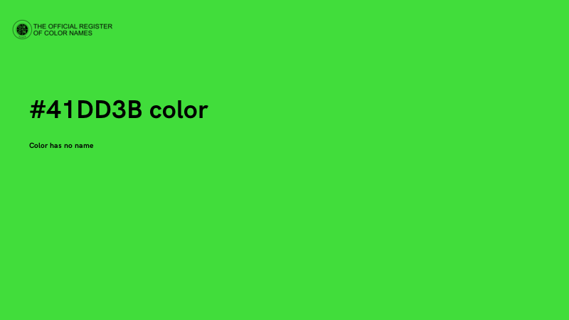 #41DD3B color image