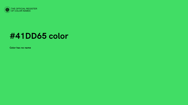 #41DD65 color image