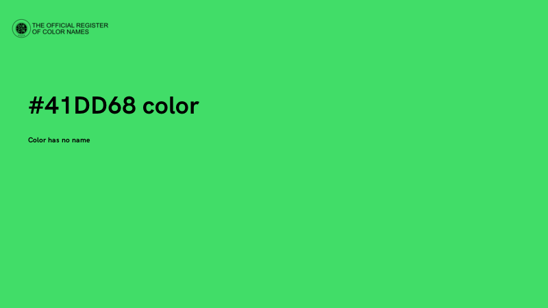 #41DD68 color image