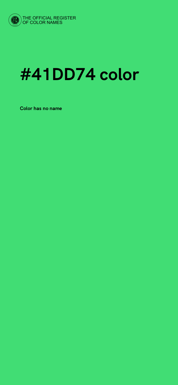 #41DD74 color image