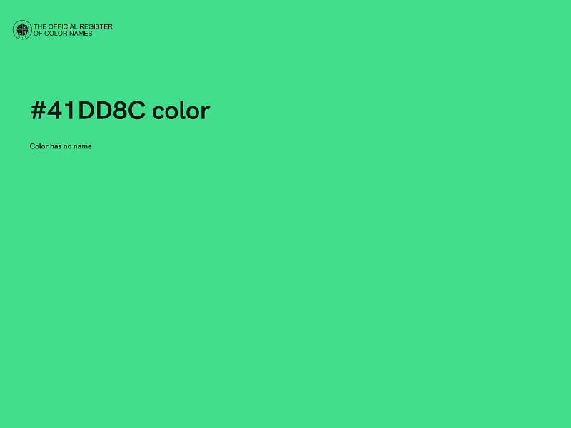 #41DD8C color image