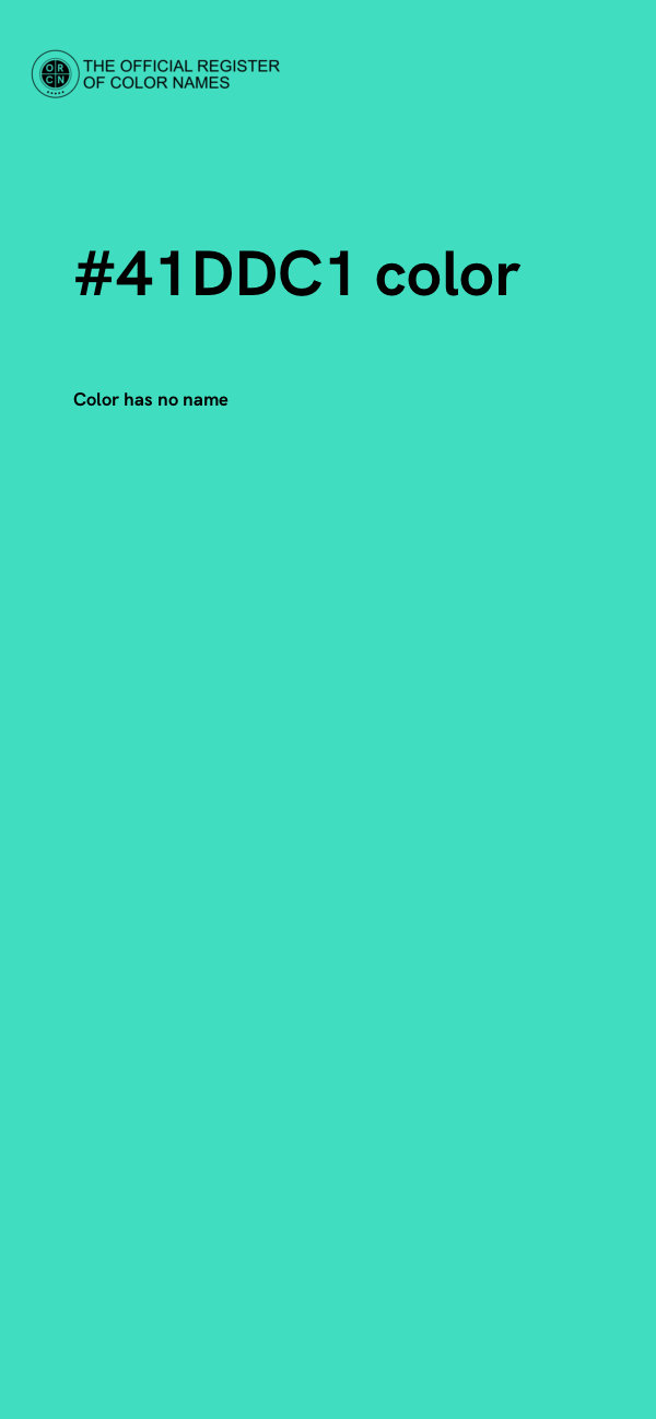 #41DDC1 color image