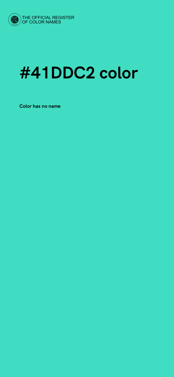 #41DDC2 color image