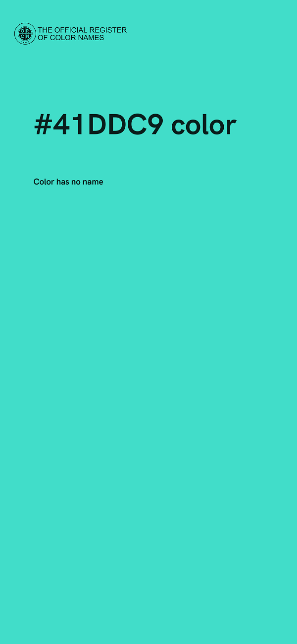 #41DDC9 color image