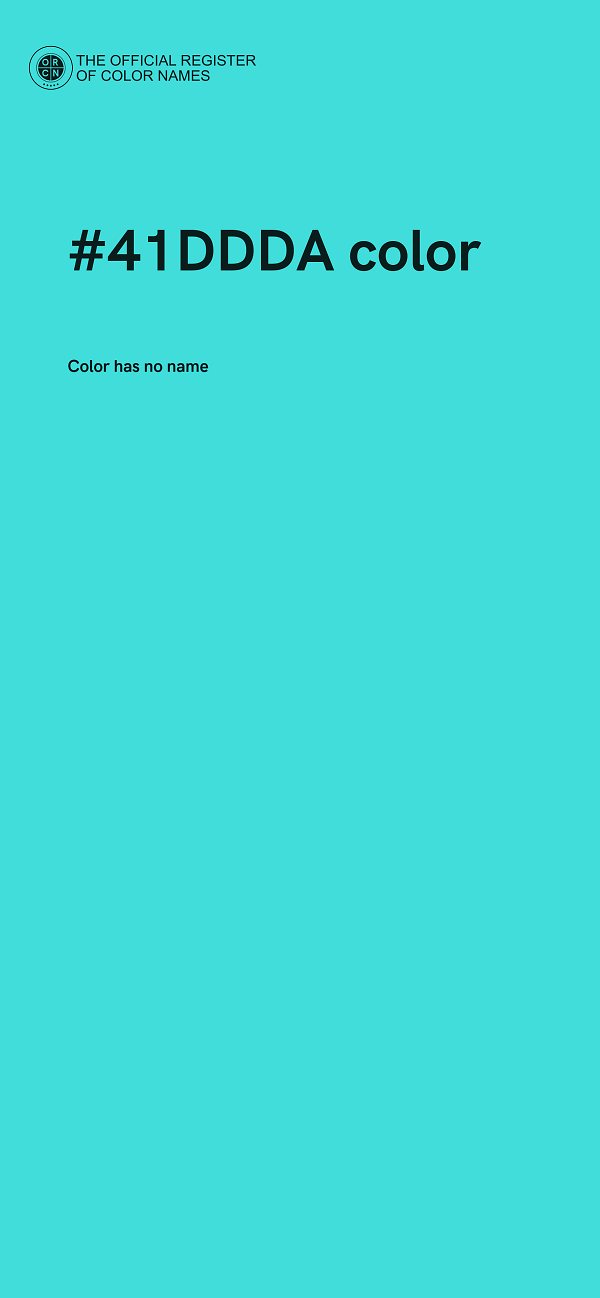 #41DDDA color image