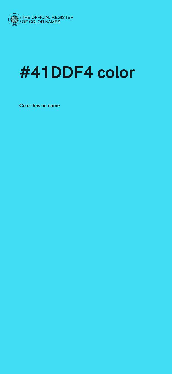 #41DDF4 color image