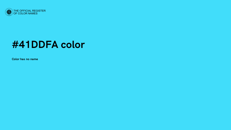 #41DDFA color image