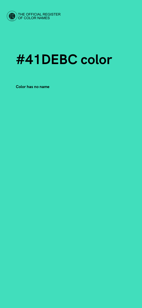 #41DEBC color image