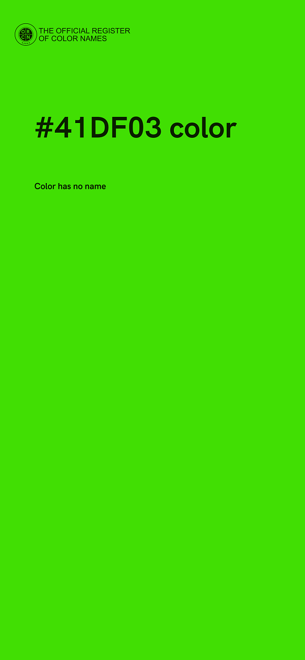 #41DF03 color image