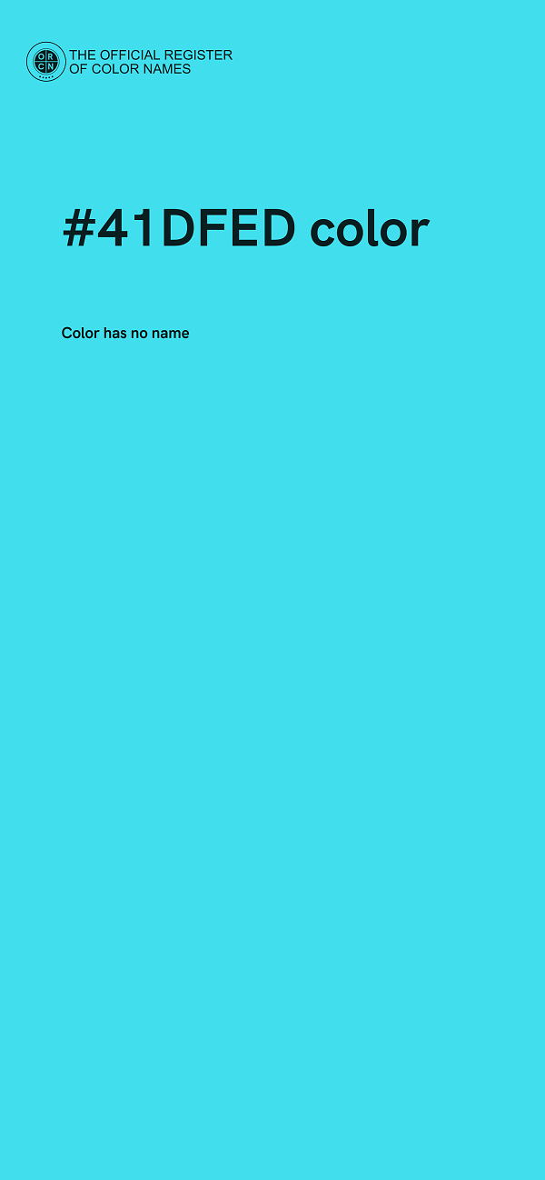 #41DFED color image